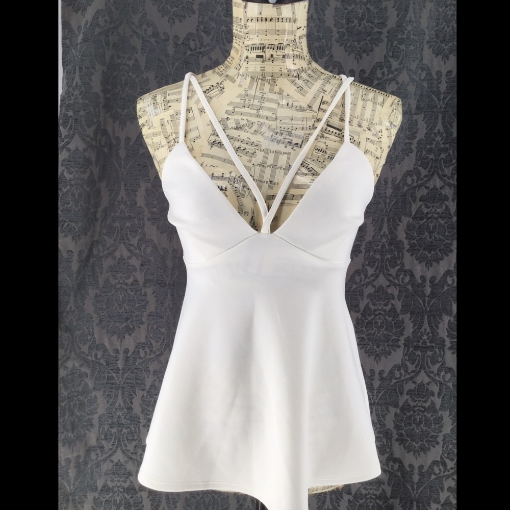 Express XS off white spaghetti straps dressy cami